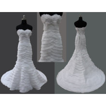 special style organza weetheart neckline mermaid wedding dress 2012 bridal dresses F85511